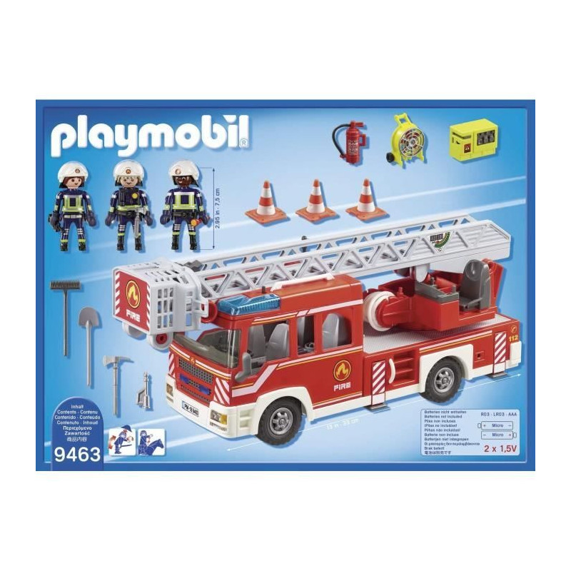 PLAYMOBIL 9463 - City Action - Fire Truck with Swivel Ladder - New in