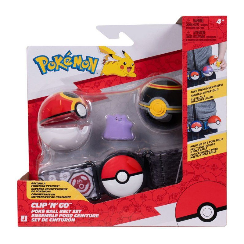 Ceinture Poké Ball - POKEMON - Clip'N Go Métamorph - 2 Poké Balls -