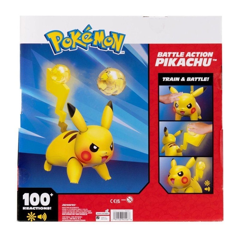 Figurine interactive Pokémon - POKEMON - Pikachu Battle Action - 30 c