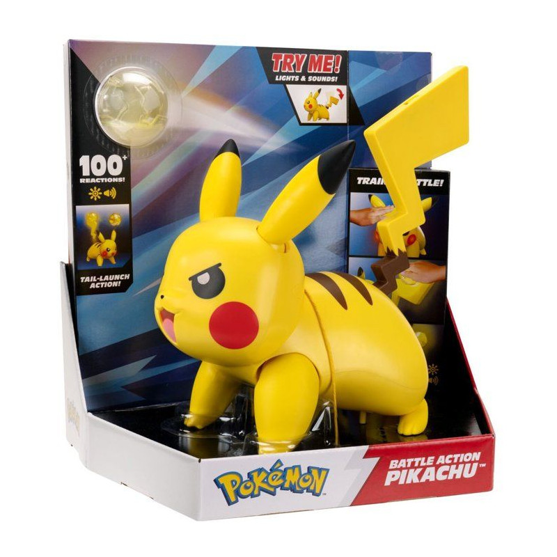 Figurine interactive Pokémon - POKEMON - Pikachu Battle Action - 30 c