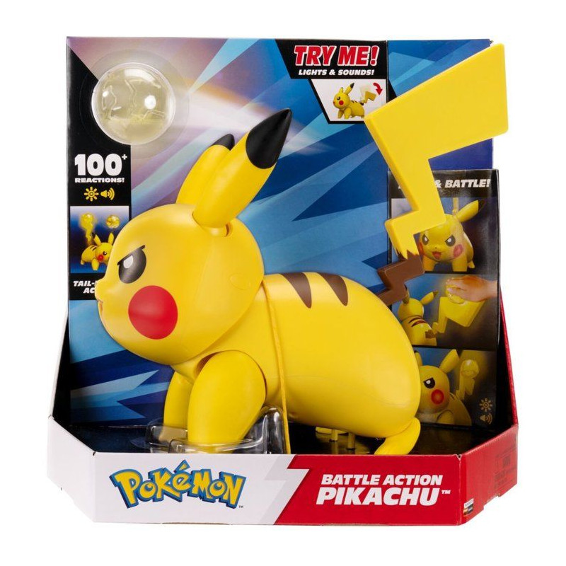 Figurine interactive Pokémon - POKEMON - Pikachu Battle Action - 30 c