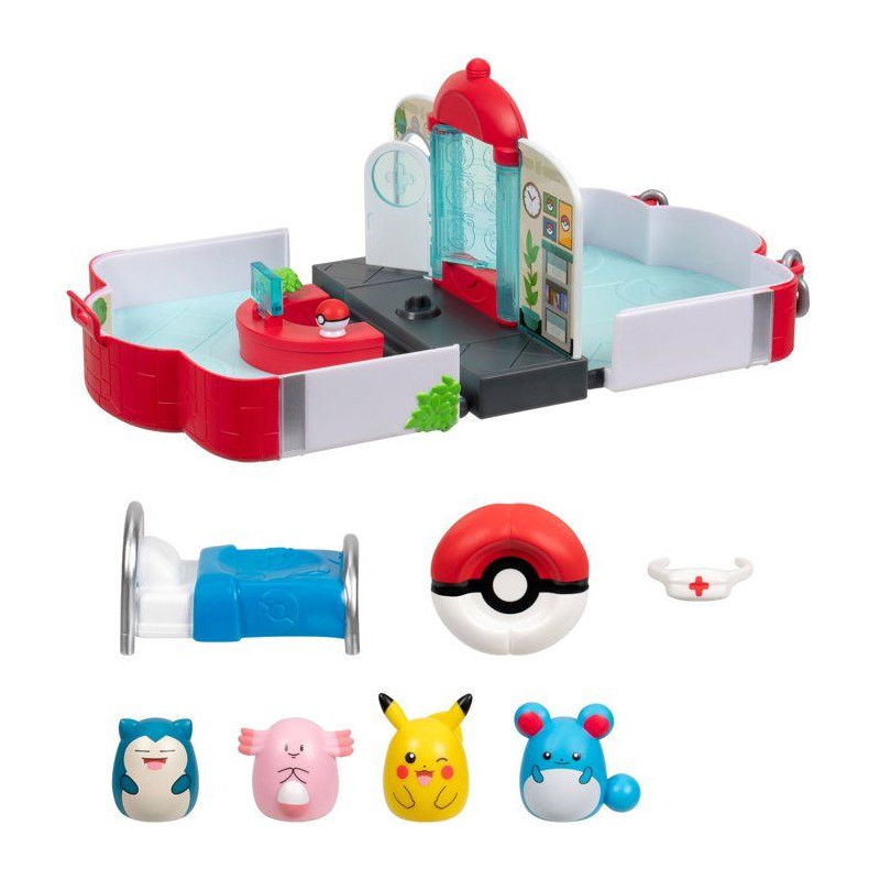 Coffret de jeu Pokémon - SQUISHMALLOWS - Squish-a-longs - 4 Mini-Squi