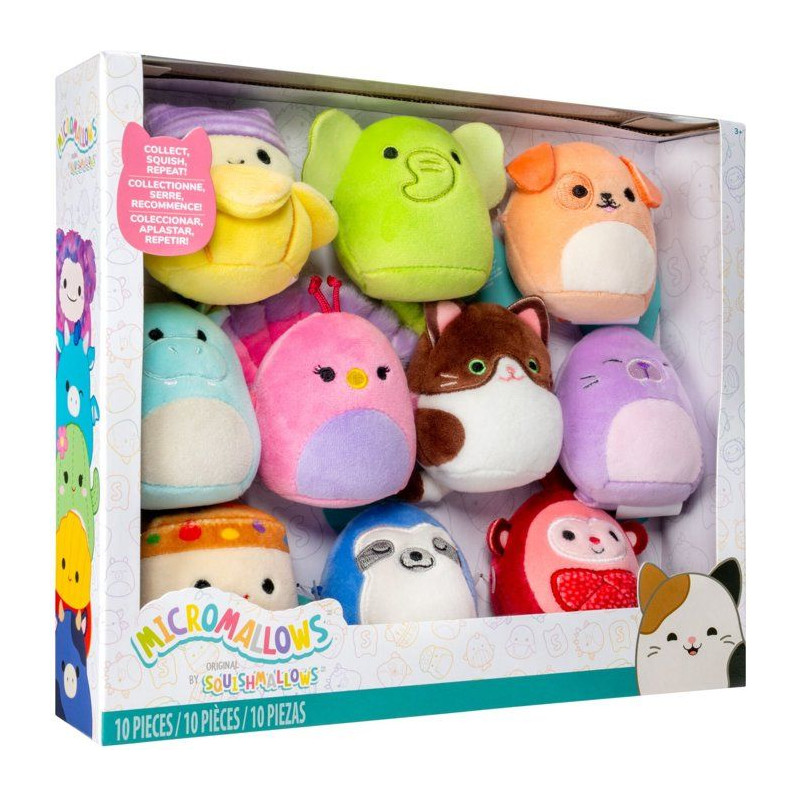 Coffret peluches miniatures - SQUISHMALLOWS - Micromallows - 10 pieces