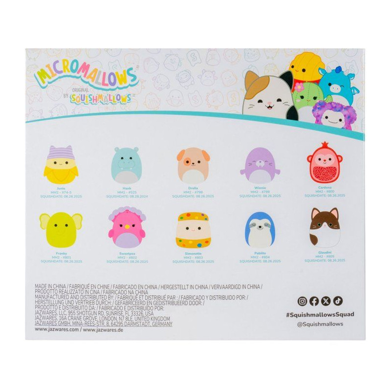Coffret peluches miniatures - SQUISHMALLOWS - Micromallows - 10 pieces