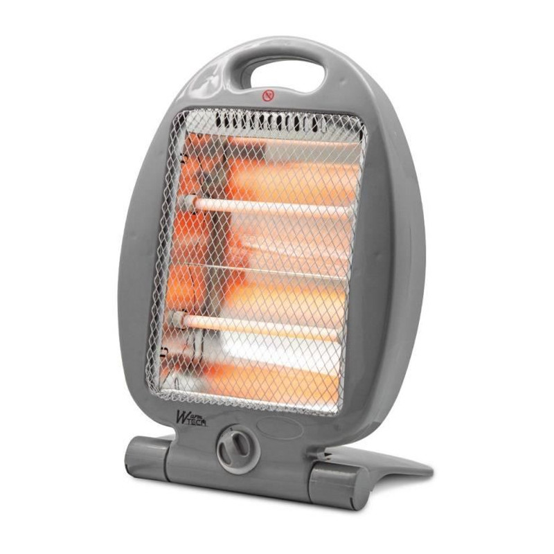 Chauffage halogène - 800 W - WARMTECH - WTHH800 - Gris