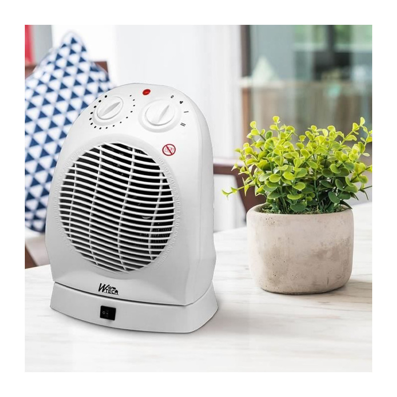 Chauffage soufflant - 2000 W - WARMTECH - WTFHO2001 - Blanc
