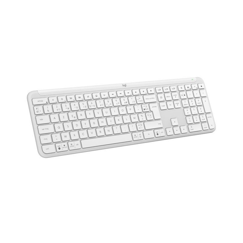 Clavier - Sans fil - Logitech - Signature Slim K950 - AZERTY - Blanc
