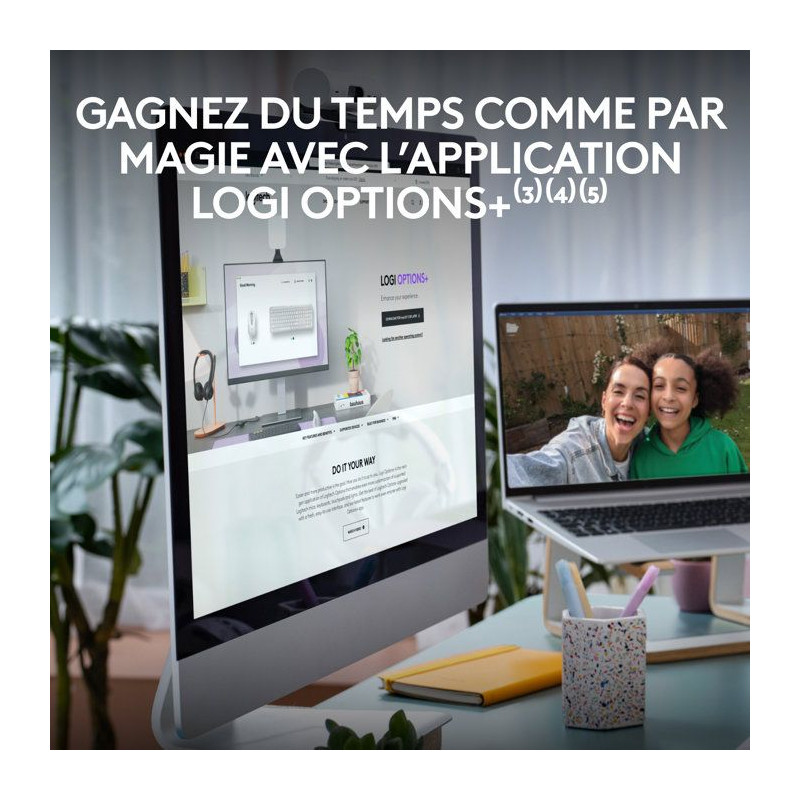 Clavier - Sans fil - Logitech - Signature Slim K950 - AZERTY - Blanc