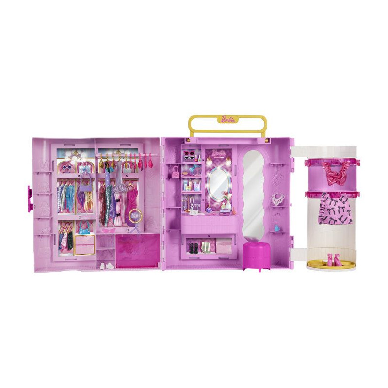 Coffret accessoires - Barbie - Dressing Deluxe Style avec coiffeuse et
