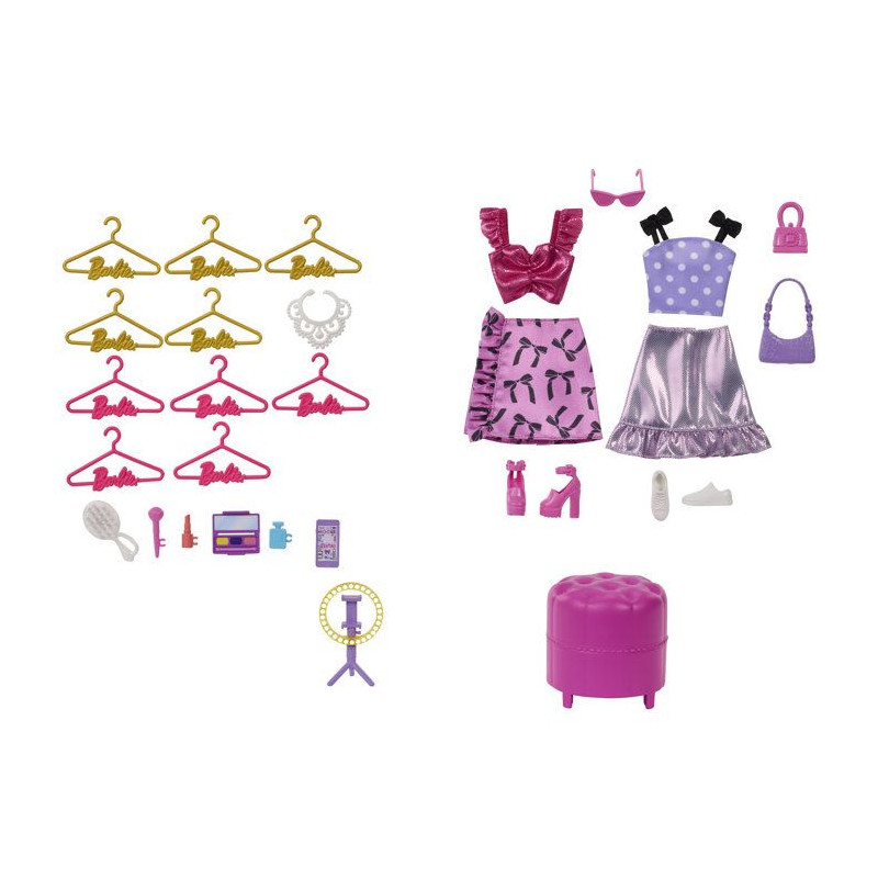Coffret accessoires - Barbie - Dressing Deluxe Style avec coiffeuse et