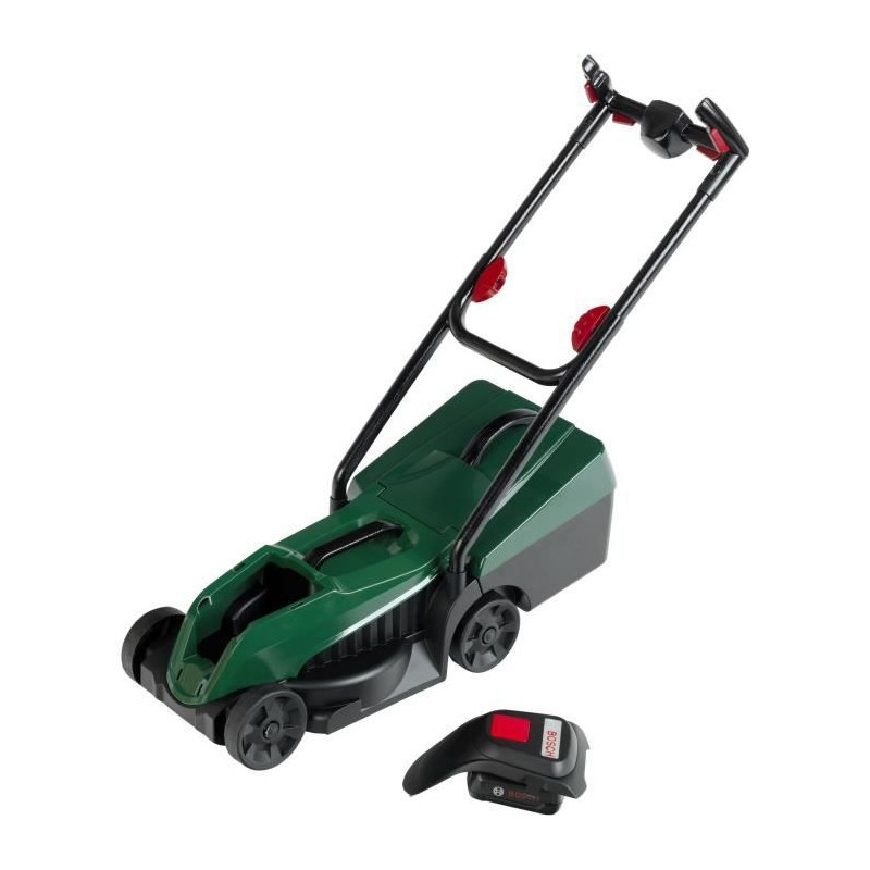 Bosch Rotak lawn mower with removable collection tray and electronic f