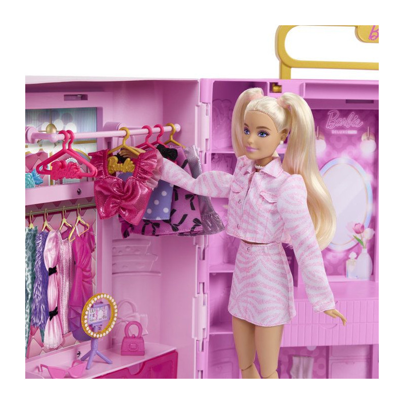 Coffret accessoires - Barbie - Dressing Deluxe Style avec coiffeuse et