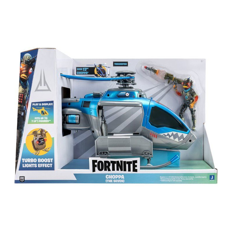 Véhicule The Choppa - FORTNITE - 50 cm - figurine Triggerfish incluse