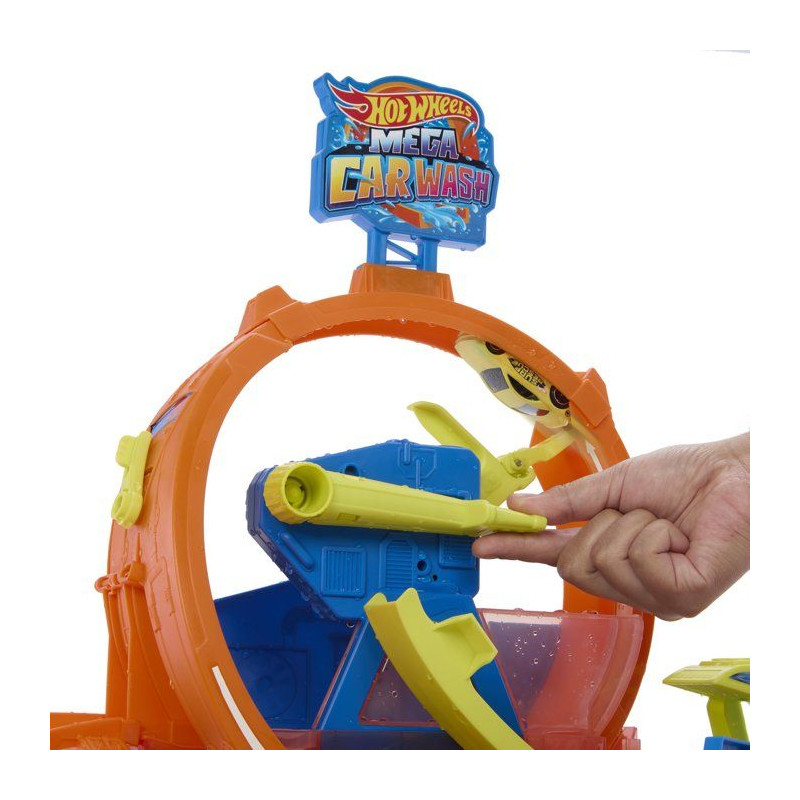 Playset - HOT WHEELS - Mega Station Lavage JHL97 - Looping 45 cm - Eau