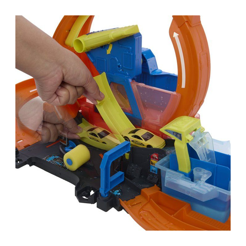 Playset - HOT WHEELS - Mega Station Lavage JHL97 - Looping 45 cm - Eau