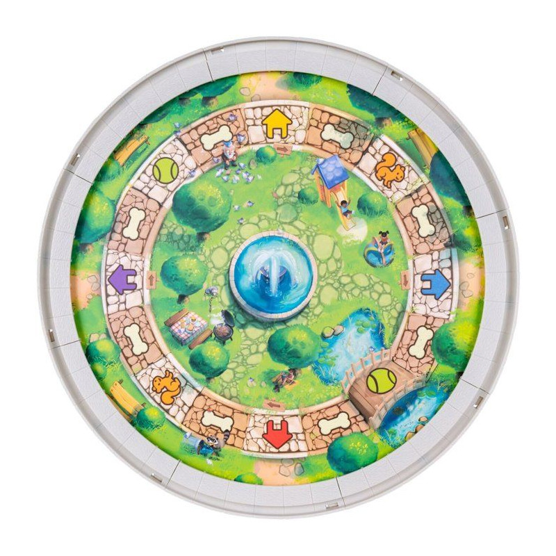 Toutou en cavale - Jeu de plateau - JAZWARES - chiots gourmands