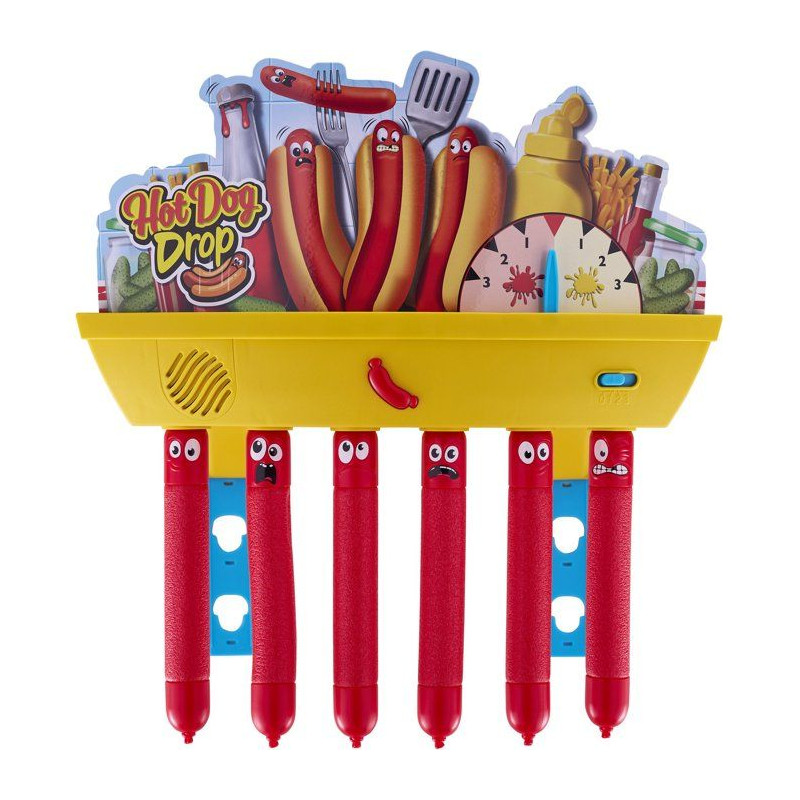 Jeu de réflexe - JAZWARES - Hot Dog Drop - mode équipe - hauteur ré