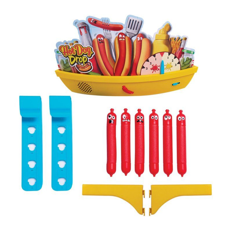 Jeu de réflexe - JAZWARES - Hot Dog Drop - mode équipe - hauteur ré