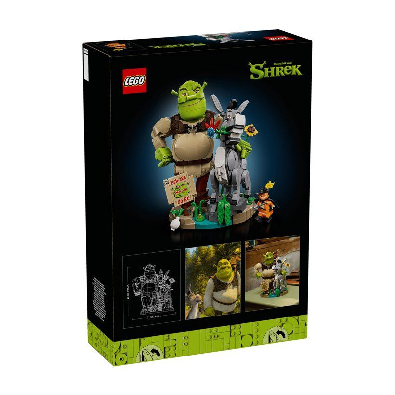 LEGO Shrek 72423 - Figurine Shrek et ses amis l'âne et le chat potté