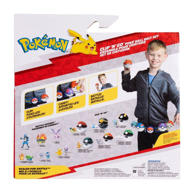 Ceinture Poké Ball - POKEMON - Clip'N Go Pikachu - 2 Poké Balls - fi