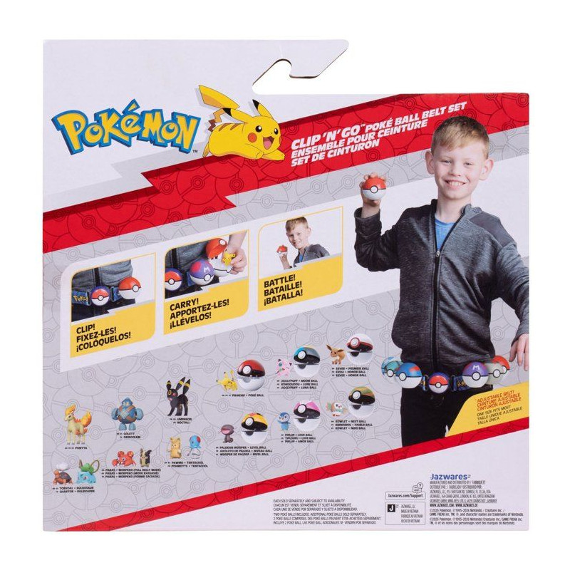 Ceinture Poké Ball - POKEMON - Clip'N Go Carapuce - 2 Poké Balls - f
