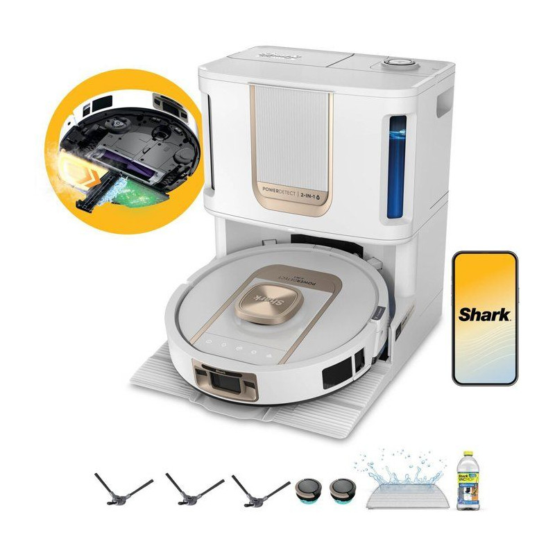 Robot aspirateur laveur - SHARK - PowerDetect ThermaCharged AV2920XEEU