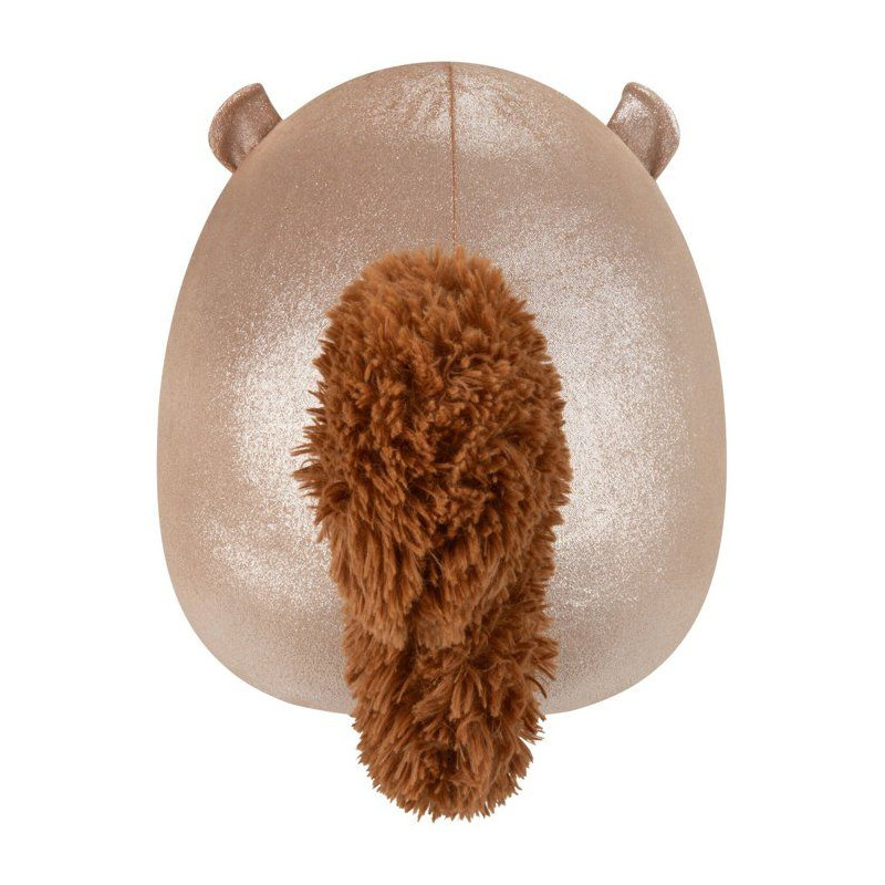 Peluche écureuil - SQUISHMALLOWS - Sawyer - 40 cm - brun pailleté -