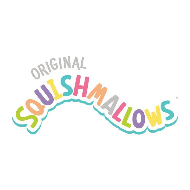 Peluche écureuil - SQUISHMALLOWS - Sawyer - 40 cm - brun pailleté -
