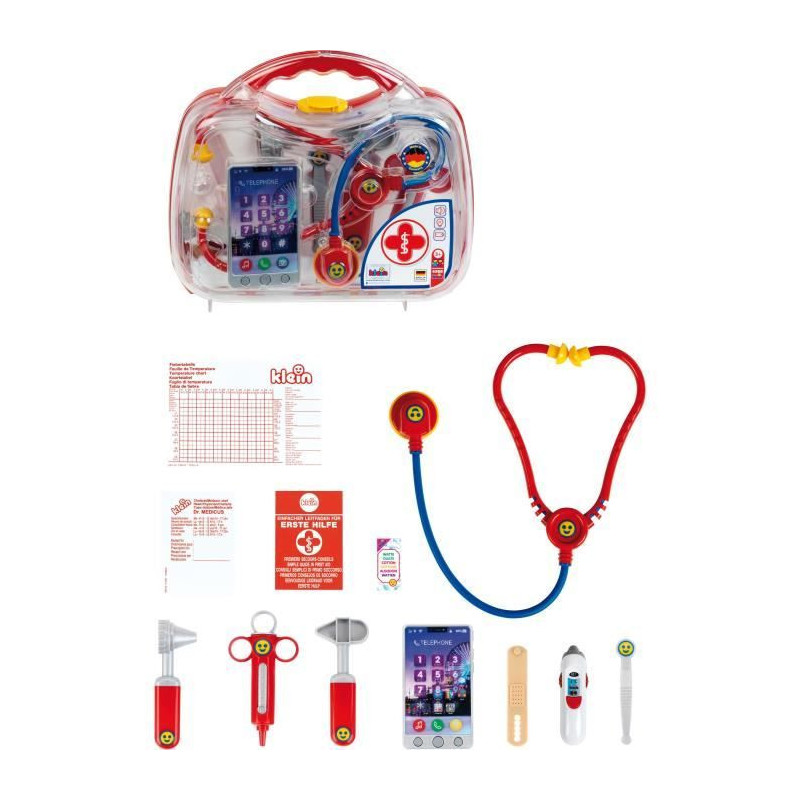 Doctor's case with smartphone and electronic thermometer - KLEIN - 436