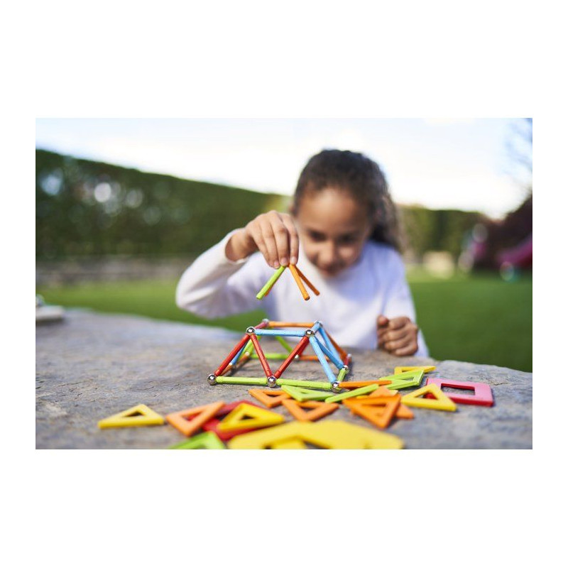 GEOMAG Supercolor Panels Recycled - Jeu de construction magnétique -