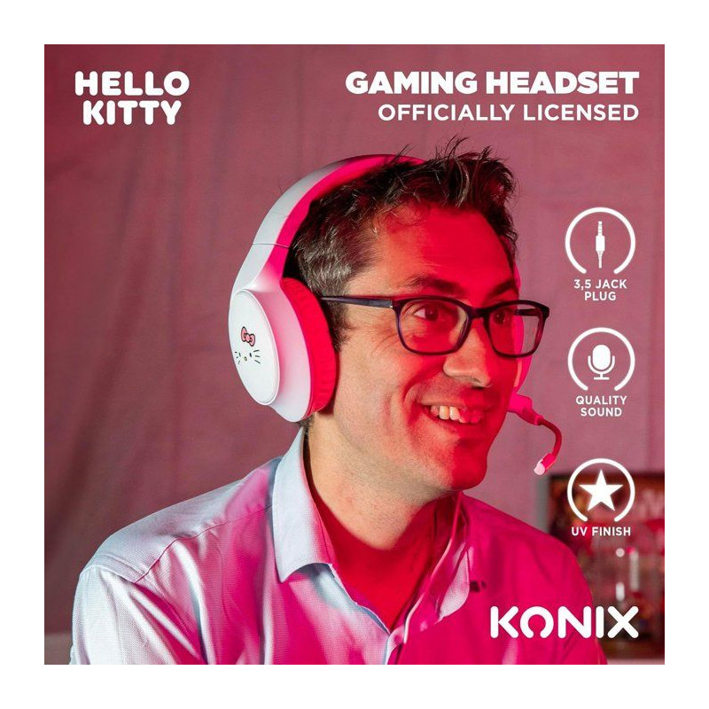 Casque gaming circum-aural - Filaire - Konix - PC, PS5, Switch 2 et Xb