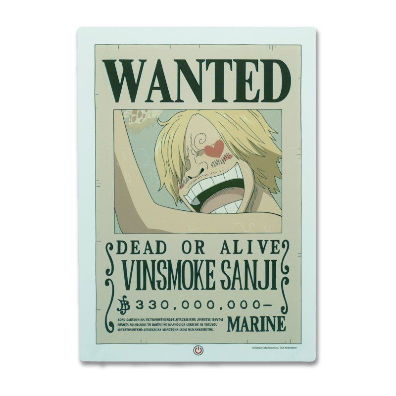 Lampe LED - TEKNOFUN - Néon mural Sanji Wanted One Piece 30 cm