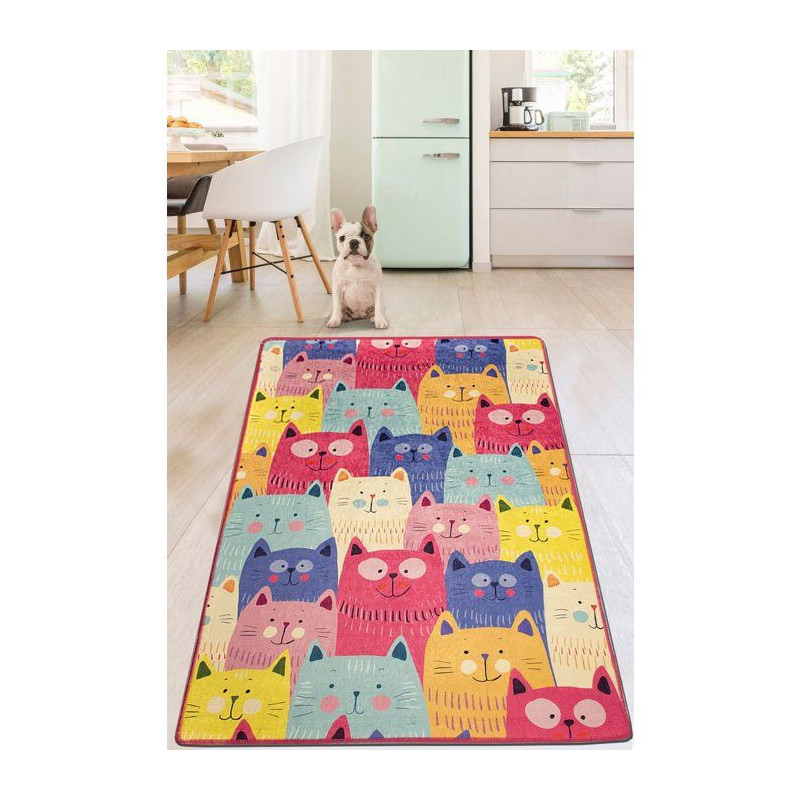 Tapis enfant 120 x 180 cm - Polyester - Hauteur poil : 8 mm - 700 gr/m