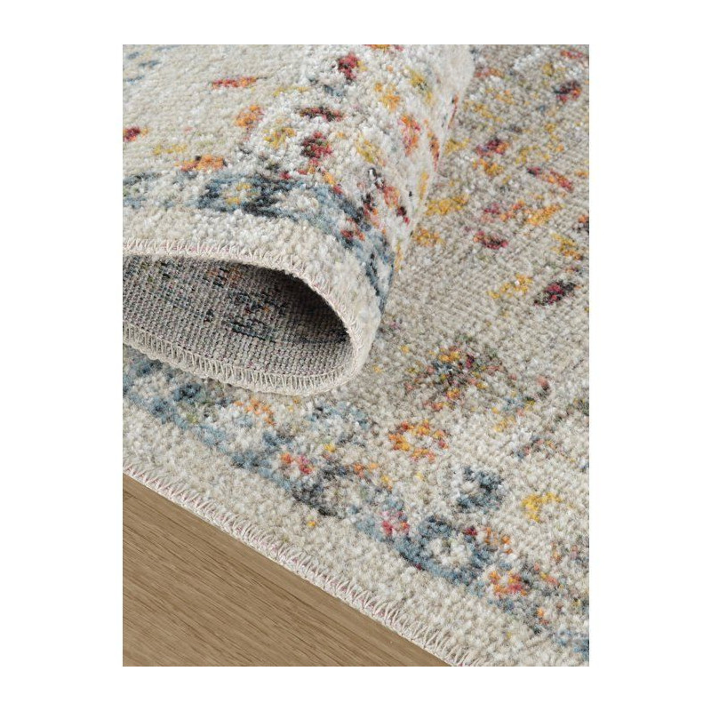 Tapis 120 x 180 cm - polypropylène/coton - Hauteur de poil : 6 mm - P