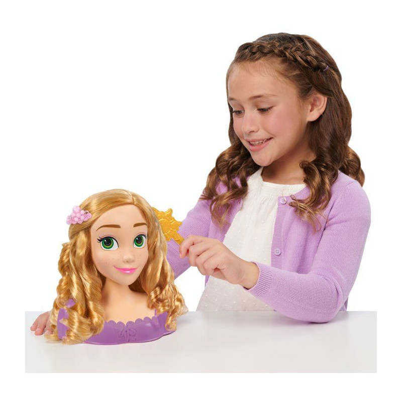 Tête à coiffer - DISNEY Princess - Raiponce - 6 accessoires - Dès 3