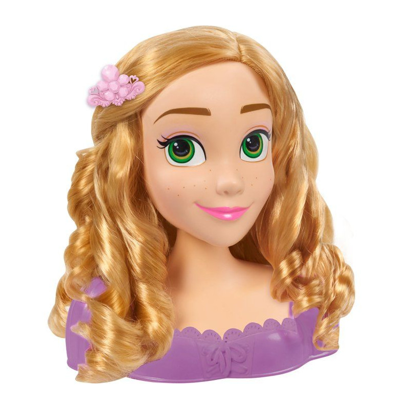 Tête à coiffer - DISNEY Princess - Raiponce - 6 accessoires - Dès 3