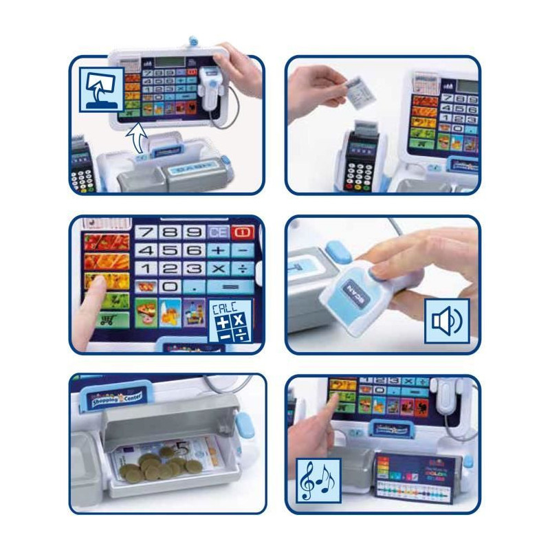 Electronic Cash Register Toy with Removable Shelf - KLEIN - Various Fu