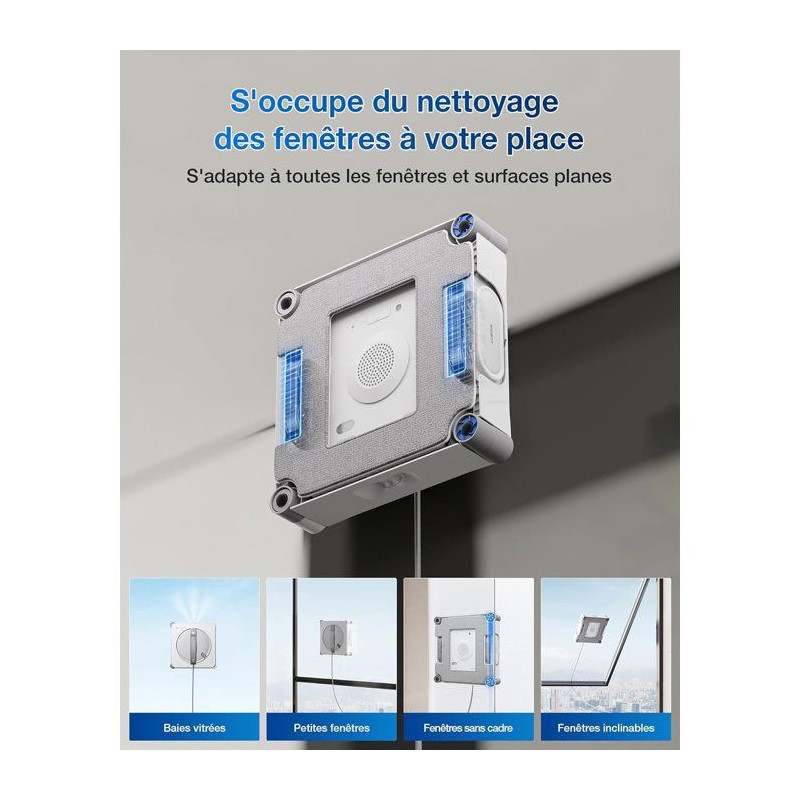 ECOVACS WINBOT W2S - Robot Nettoyage de vitres - Nettoyage Intelligent