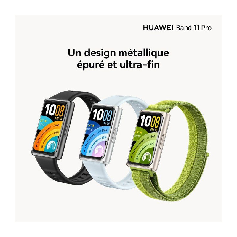 Bracelet Connecté - Huawei - Band 11 Pro - 1.62" - Bleu