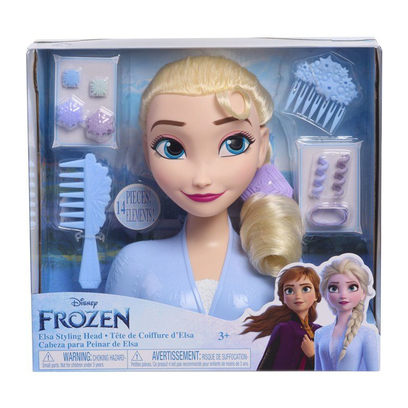 Tête à coiffer - DISNEY - La Reine des Neiges - Elsa - 14 accessoire