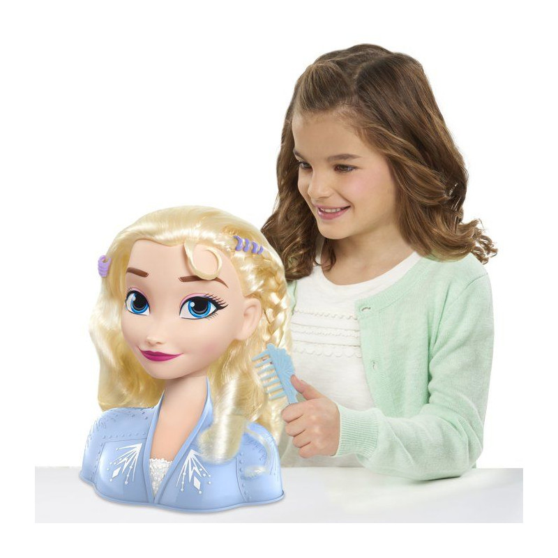 Tête à coiffer - DISNEY - La Reine des Neiges - Elsa - 14 accessoire