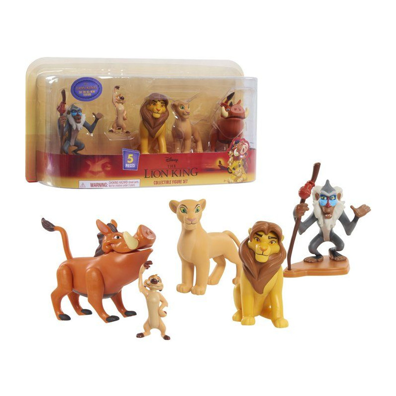 Coffret 5 figurines - DISNEY - Le Roi Lion - Non articulées - 8 cm -