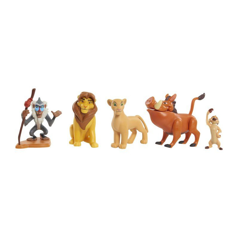 Coffret 5 figurines - DISNEY - Le Roi Lion - Non articulées - 8 cm -
