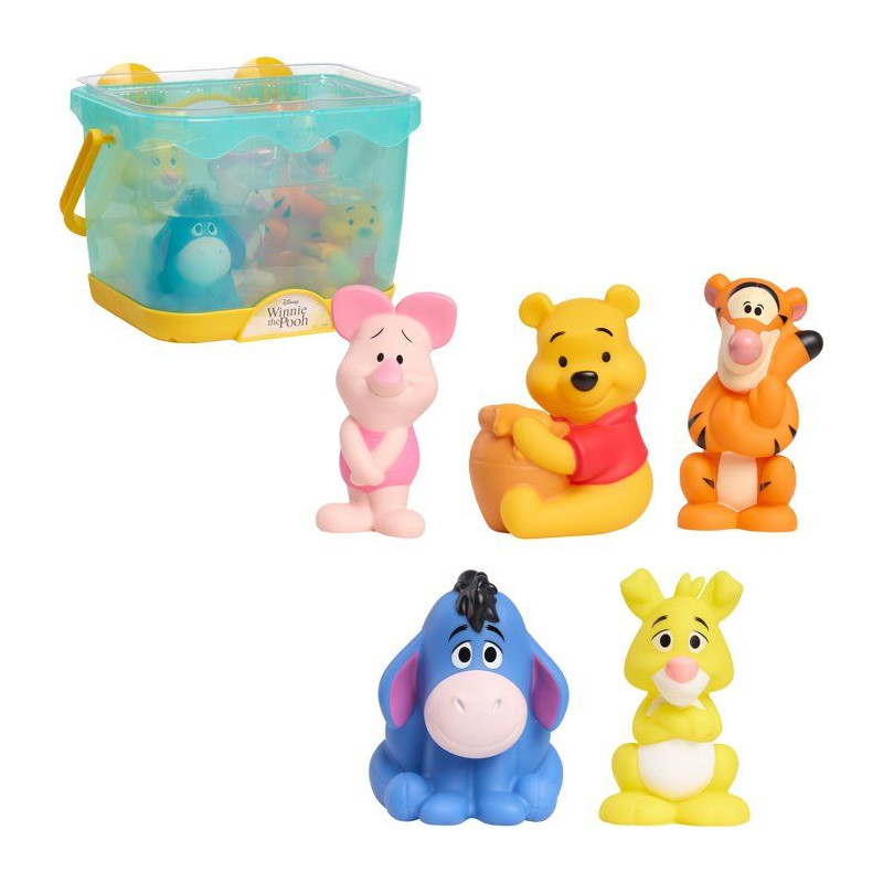 Jouets de bain - DISNEY Winnie l'Ourson - 5 figurines - Panier de rang