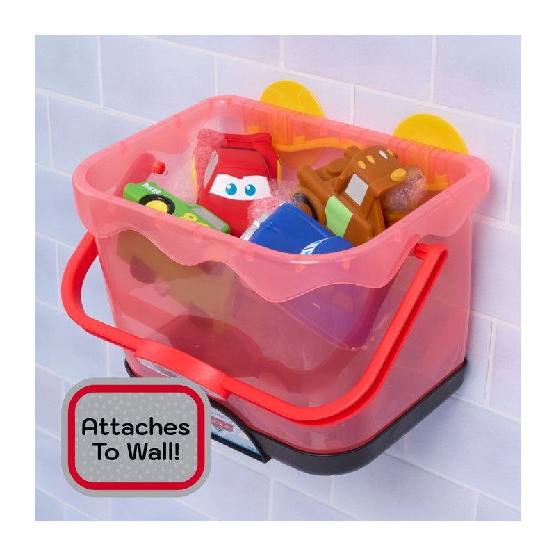Jouets de bain - DISNEY Cars - Set de 5 figurines - Panier de rangemen
