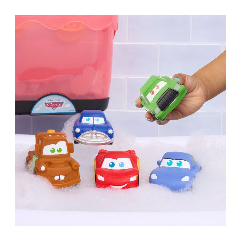 Jouets de bain - DISNEY Cars - Set de 5 figurines - Panier de rangemen