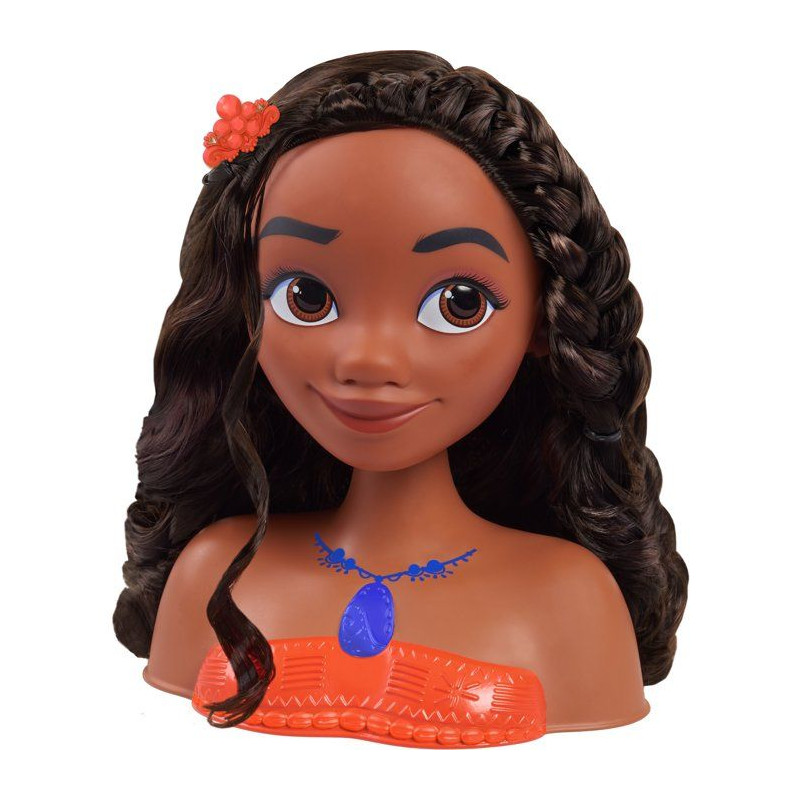 Tête à coiffer - DISNEY Princess - Vaiana - 6 accessoires - Dès 3 a