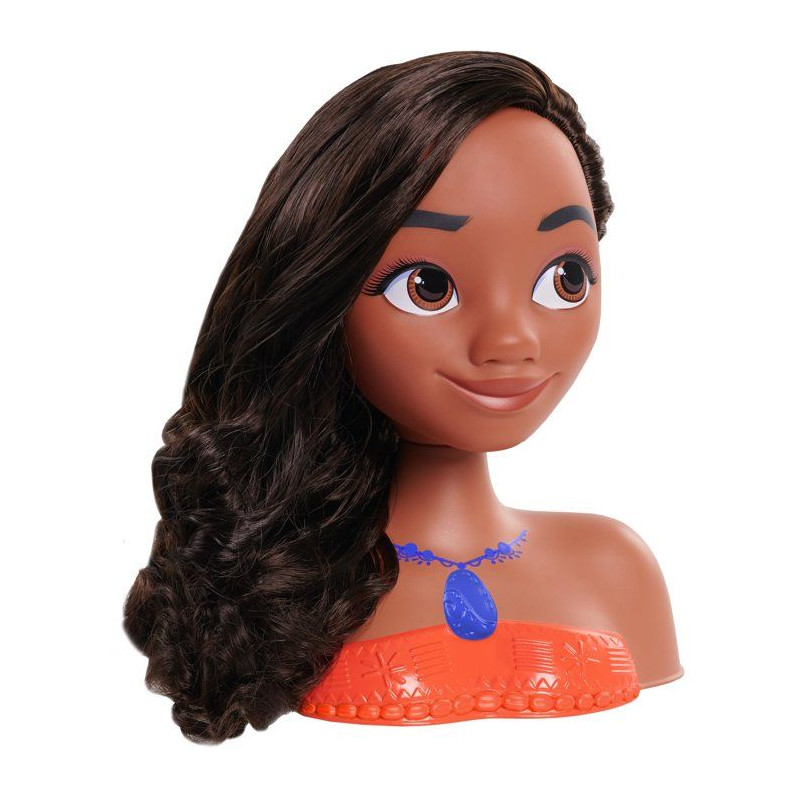 Tête à coiffer - DISNEY Princess - Vaiana - 6 accessoires - Dès 3 a