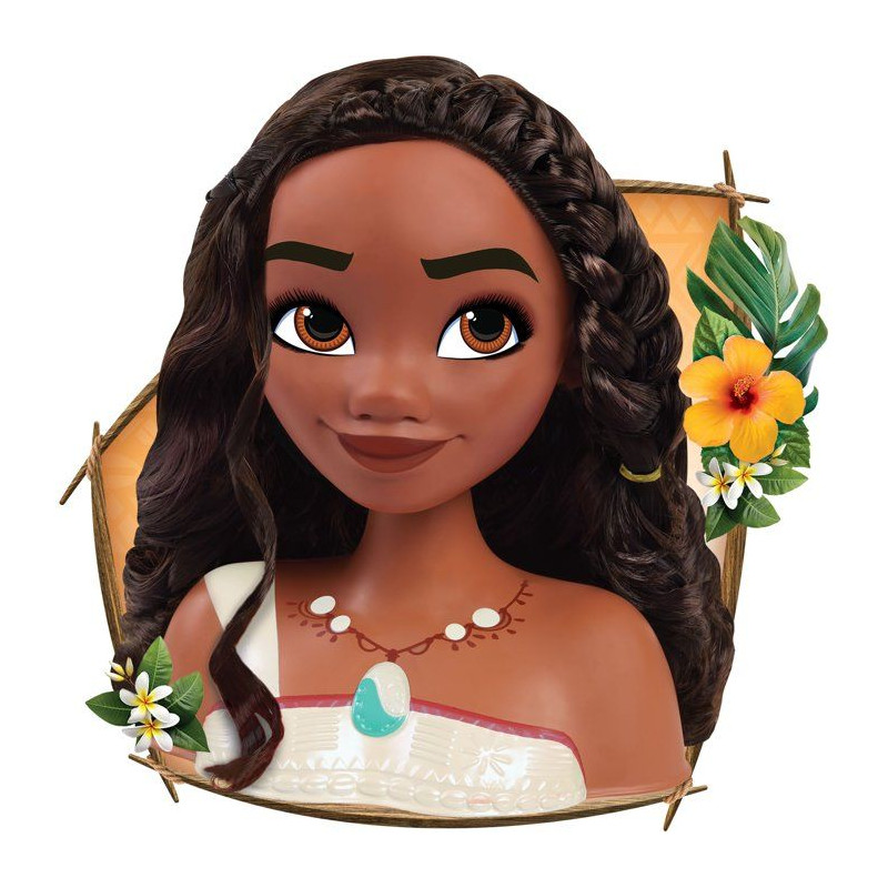 Tête à coiffer - DISNEY Princess - Vaiana - 6 accessoires - Dès 3 a