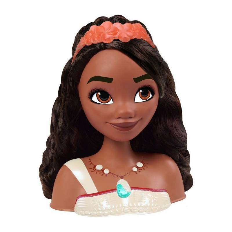 Tête à coiffer - DISNEY Princess - Vaiana - 6 accessoires - Dès 3 a